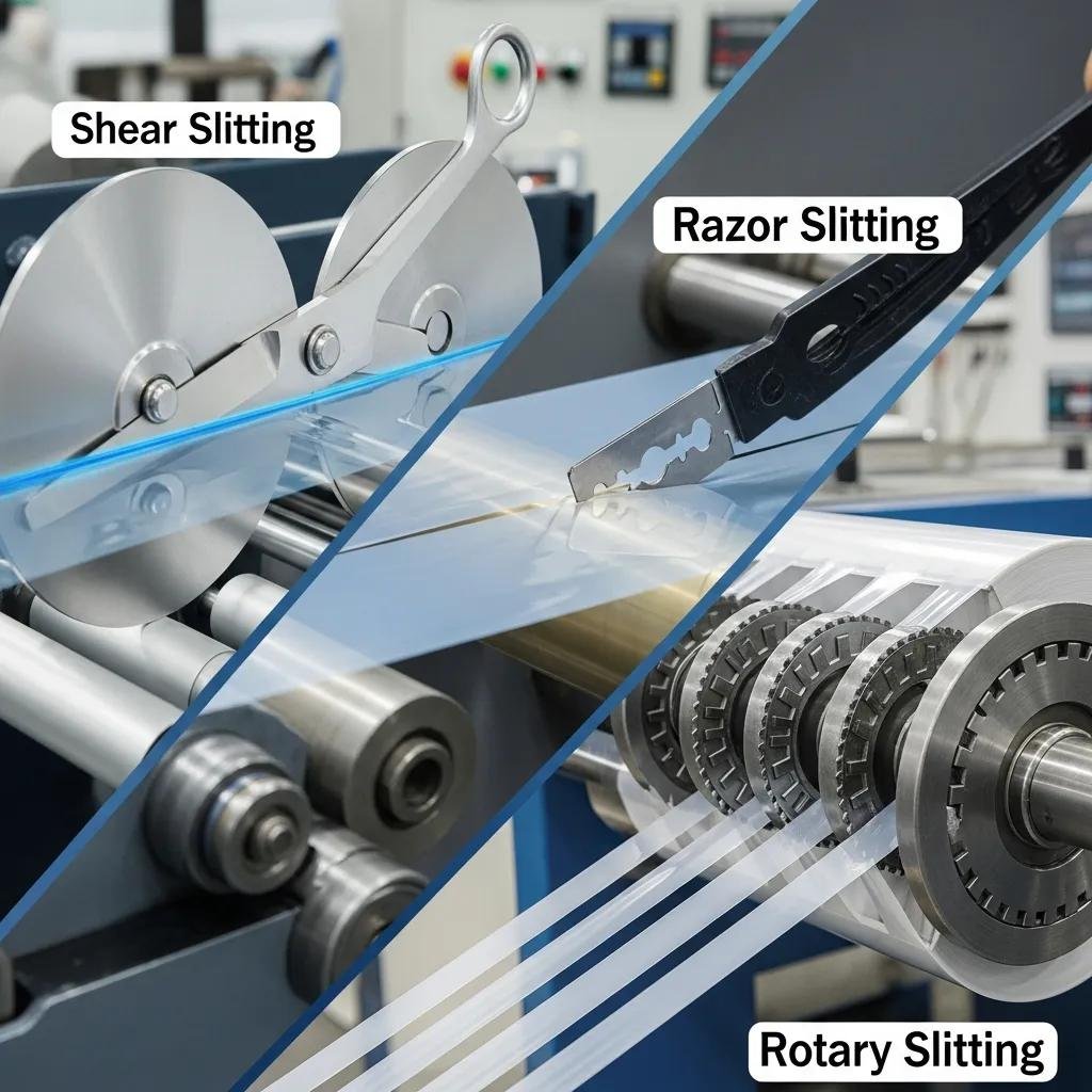 Different slitting technologies used in precision machines for plastic films