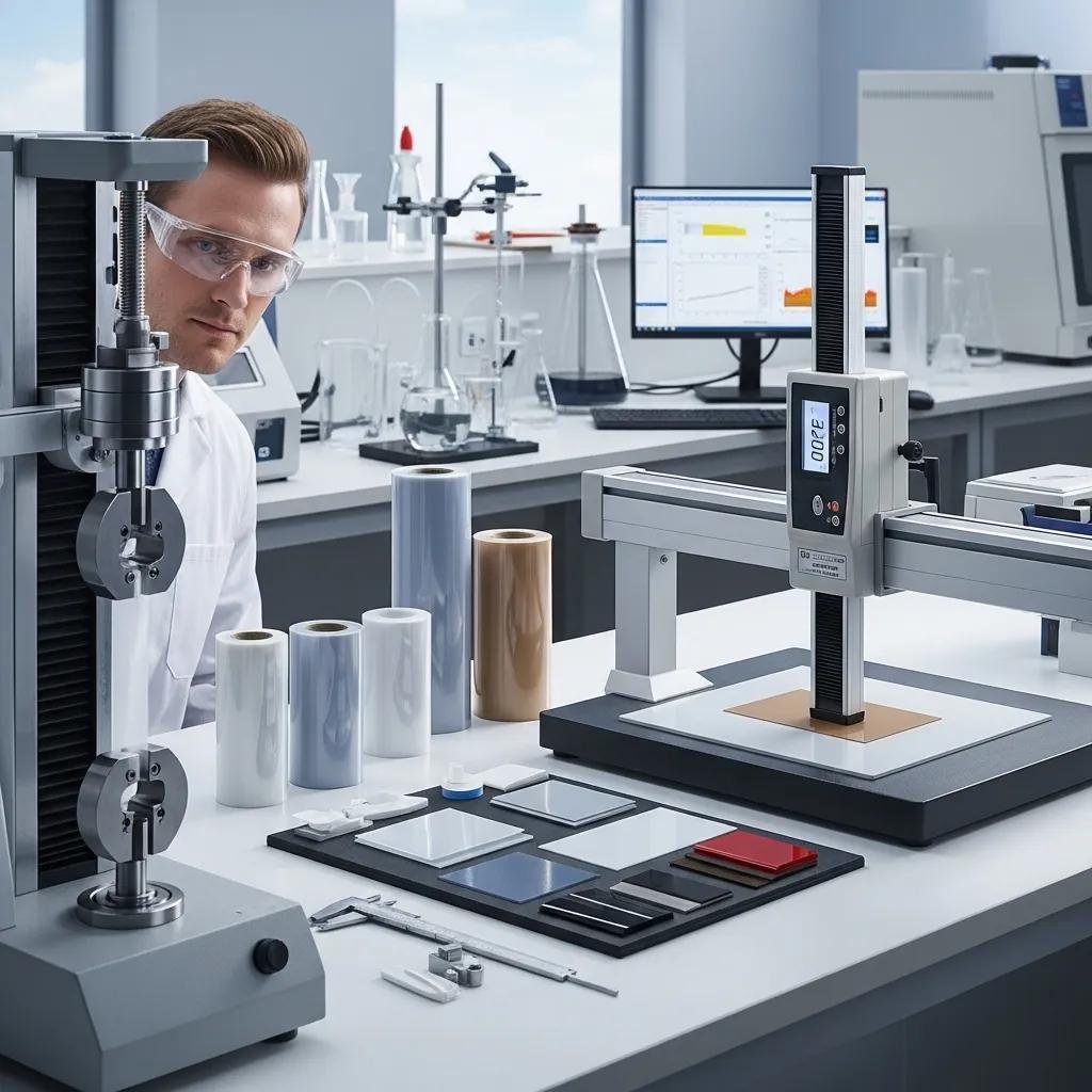 Laboratory testing methods for evaluating plastic film quality and performance