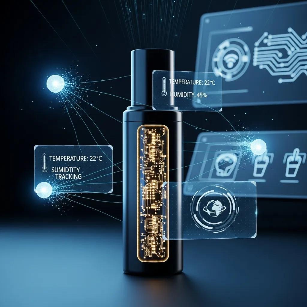 Smart packaging technology demonstrating IoT integration for enhanced user experience
