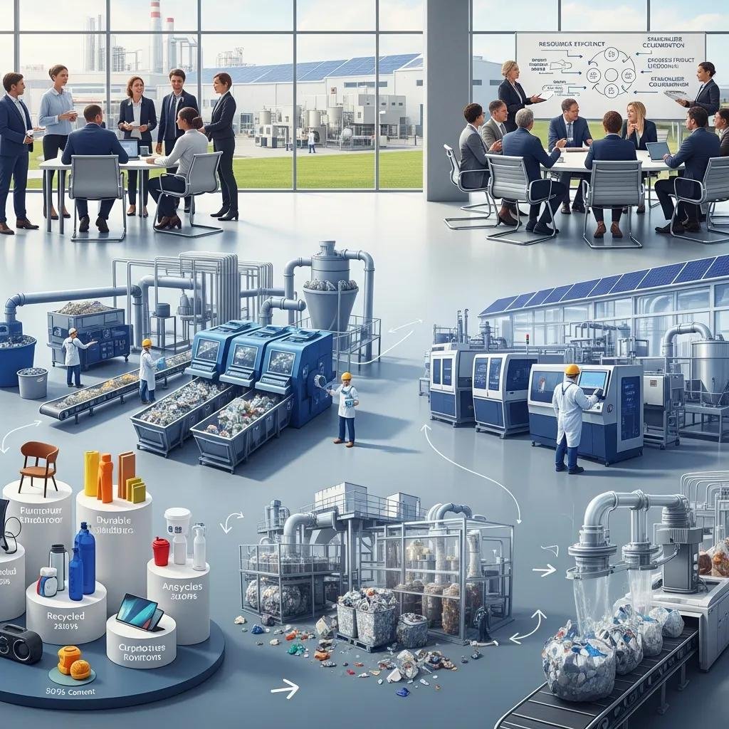 Visual representation of circular economy principles in Nigeria's plastic manufacturing industry
